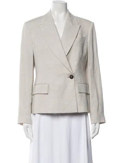 Pre-owned Brunello Cucinelli Linen Blazer W/ Tags In Neutral