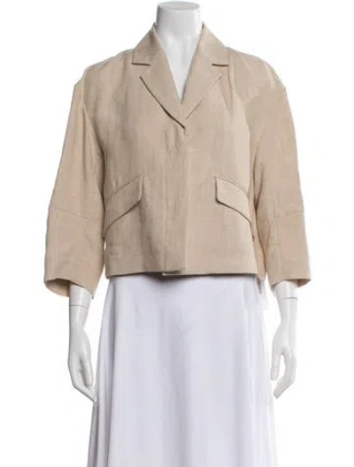 Pre-owned Brunello Cucinelli Linen Blazer W/ Tags In Neutral