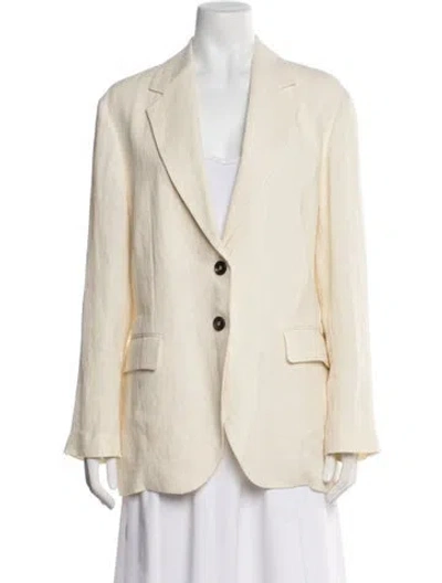 Pre-owned Brunello Cucinelli Linen Blazer W/ Tags In Neutral