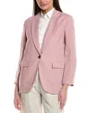 Brunello Cucinelli Linen-blend Blazer In Multi