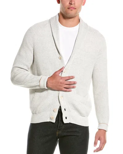 Brunello Cucinelli Linen-blend Cardigan In White