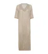 Brunello Cucinelli Dazzling Dress In Beige