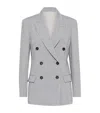 Brunello Cucinelli Blazer Sparkling Blazer And Suits Light Blue In Grey