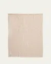 Brunello Cucinelli Linen Blend Embellished Scarf In Rustic Beige