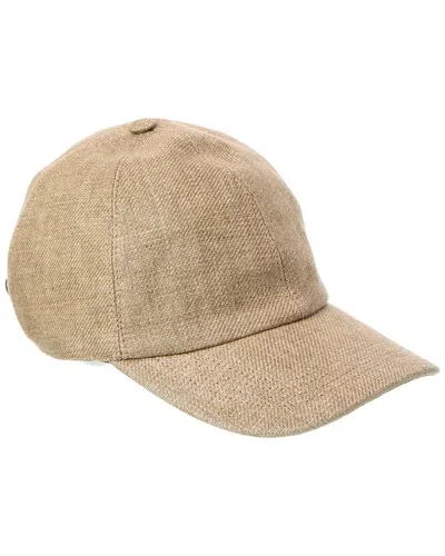 Brunello Cucinelli Linen-blend Hat In Neutral