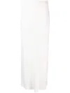 Brunello Cucinelli Fluid Linen Blend Twill Long Skirt