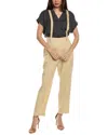 Brunello Cucinelli Linen-blend Pant In Multi