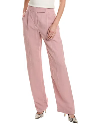 Brunello Cucinelli Linen-blend Pant In Pink