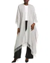 Brunello Cucinelli Linen-blend Poncho In Silver