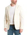 Brunello Cucinelli Wool-cashmere-silk Deconstructed Blazer In Neutral