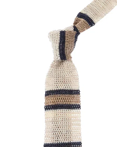 BRUNELLO CUCINELLI BRUNELLO CUCINELLI LINEN-BLEND TIE