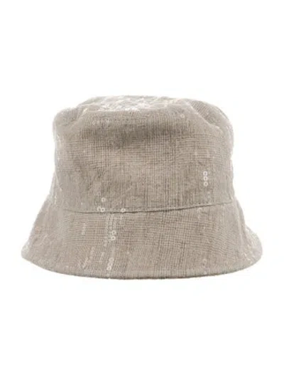 Pre-owned Brunello Cucinelli Linen Bucket Hat In Neutral