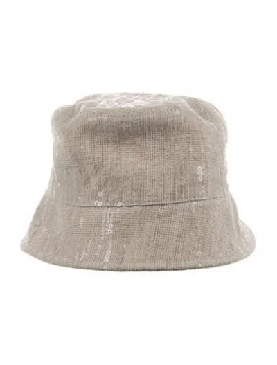 Pre-owned Brunello Cucinelli Linen Bucket Hat In Neutrals