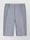 Brunello Cucinelli Linen Canvas Bermuda Trousers