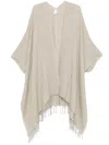 Brunello Cucinelli Linen Cape In Neutrals