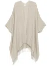 Brunello Cucinelli Linen Cape In Neutrals