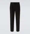 Brunello Cucinelli Linen Chinos In Black