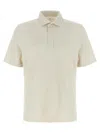Brunello Cucinelli Cotton Polo Shirt In Beige