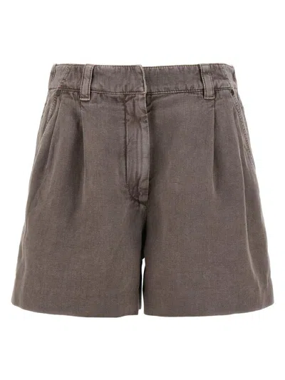 BRUNELLO CUCINELLI BRUNELLO CUCINELLI LINEN COTTON SHORTS
