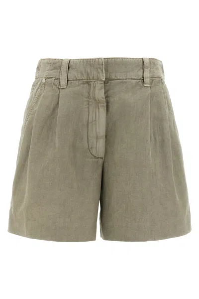 BRUNELLO CUCINELLI BRUNELLO CUCINELLI LINEN COTTON SHORTS