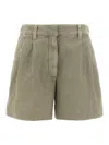 Brunello Cucinelli Linen Cotton Shorts