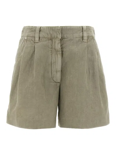 Brunello Cucinelli Linen Cotton Shorts