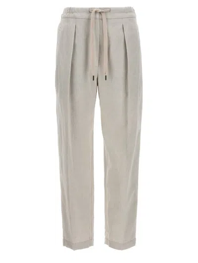BRUNELLO CUCINELLI BRUNELLO CUCINELLI LINEN COTTON TROUSERS