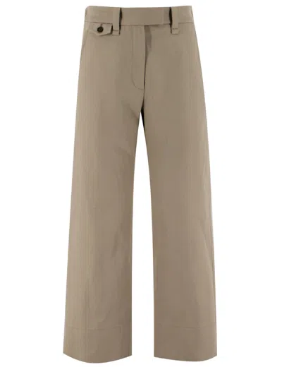 BRUNELLO CUCINELLI LINEN COTTON TROUSERS