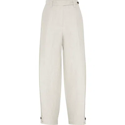 BRUNELLO CUCINELLI BRUNELLO CUCINELLI LINEN COVER TROUSERS