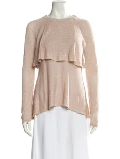 Pre-owned Brunello Cucinelli Linen Crew Neck Sweater