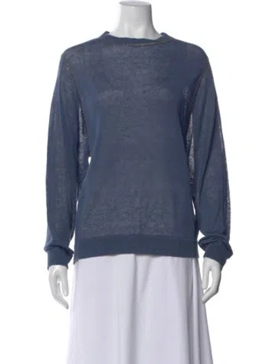 Pre-owned Brunello Cucinelli Linen Crew Neck Sweater