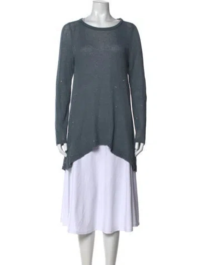 Pre-owned Brunello Cucinelli Linen Crew Neck Sweater