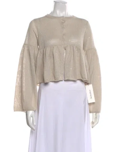 Pre-owned Brunello Cucinelli Linen Crew Neck Sweater In Neutral