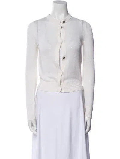 Pre-owned Brunello Cucinelli Linen Crew Neck Sweater In Neutral