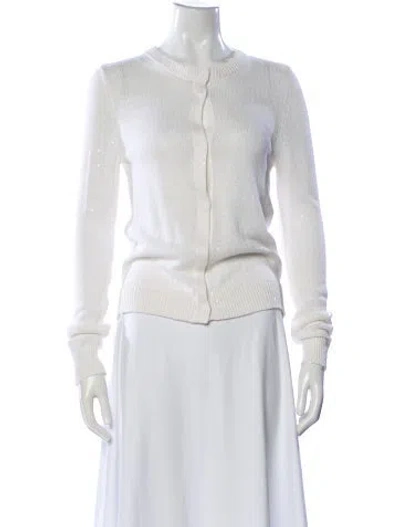 Pre-owned Brunello Cucinelli Linen Crew Neck Sweater In Neutral