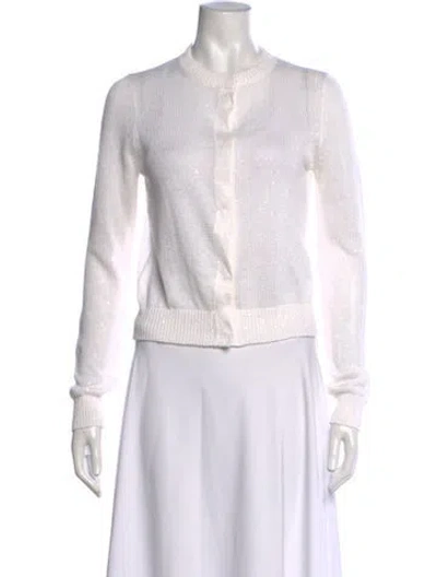 Pre-owned Brunello Cucinelli Linen Crew Neck Sweater In Neutrals