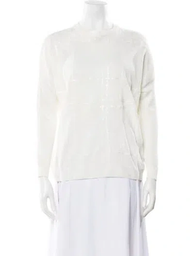 Pre-owned Brunello Cucinelli Linen Crew Neck Sweater W/ Tags In Neutral