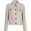 Brunello Cucinelli Linen Jacket Long Sleeves Point Collar In Multi