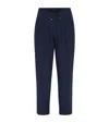 Brunello Cucinelli Leisure Fit Trousers With Double Pleats In Blue