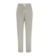Brunello Cucinelli Drawstring-waistband Tapered Trousers In Brown