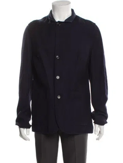 Pre-owned Brunello Cucinelli Linen Jacket In Blue