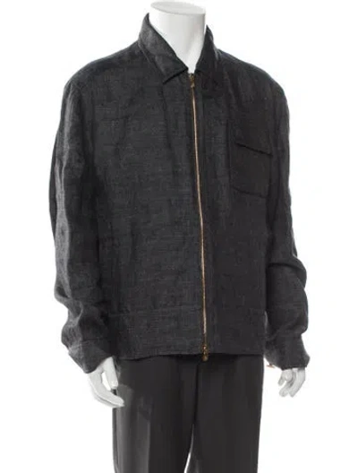 Pre-owned Brunello Cucinelli Linen Jacket In Gray