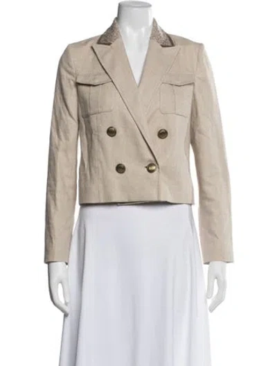 Pre-owned Brunello Cucinelli Linen Jacket In Neutral