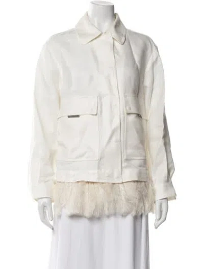 Pre-owned Brunello Cucinelli Linen Jacket In Neutral