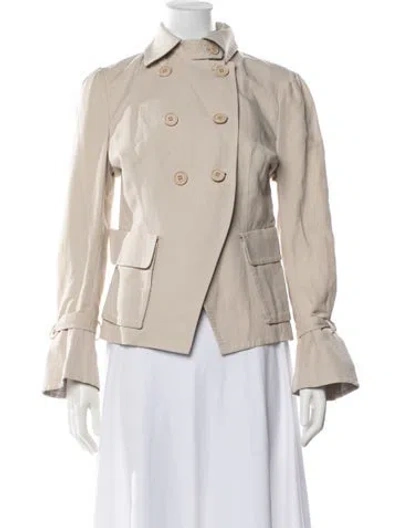 Pre-owned Brunello Cucinelli Linen Jacket In Neutrals