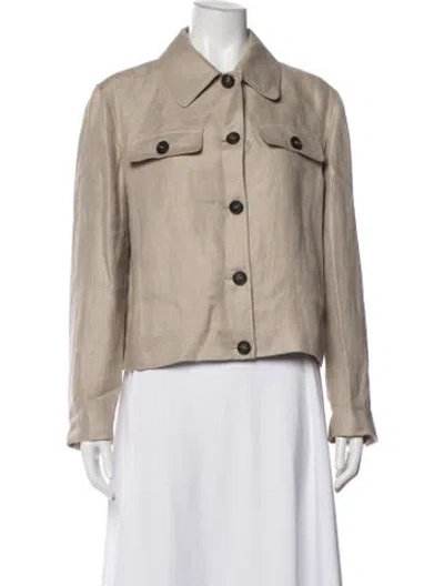 Pre-owned Brunello Cucinelli Linen Jacket In Neutrals