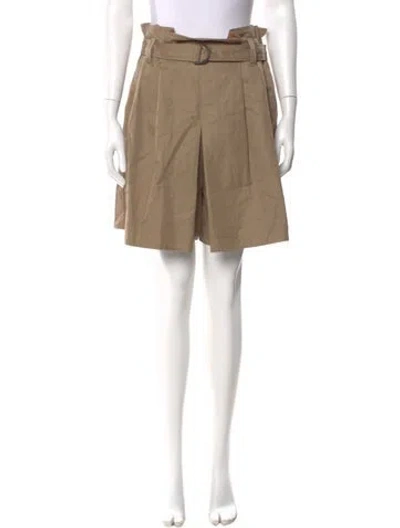 Pre-owned Brunello Cucinelli Linen Knee-length Shorts In Brown