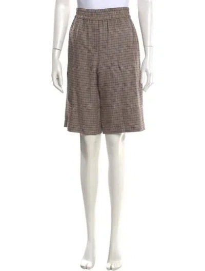 Pre-owned Brunello Cucinelli Linen Knee-length Shorts In Brown