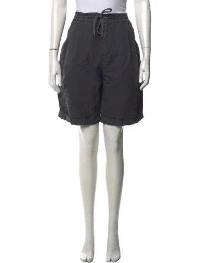 Pre-owned Brunello Cucinelli Linen Knee-length Shorts In Grey