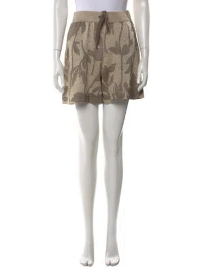 Pre-owned Brunello Cucinelli Linen Knee-length Shorts W/ Tags In Neutral